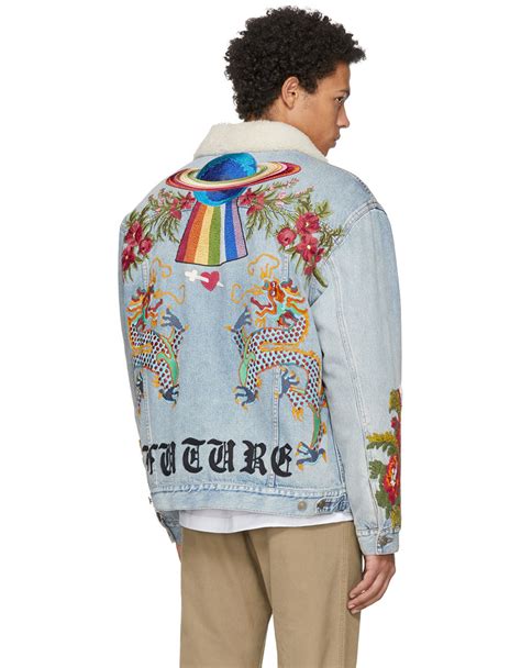 mens gucci denim jacket replica
